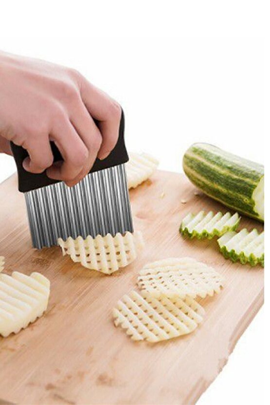 Şekilli Sebze Ve Meyve Dilimleyici Patates Dilimleyici Cips Kesici