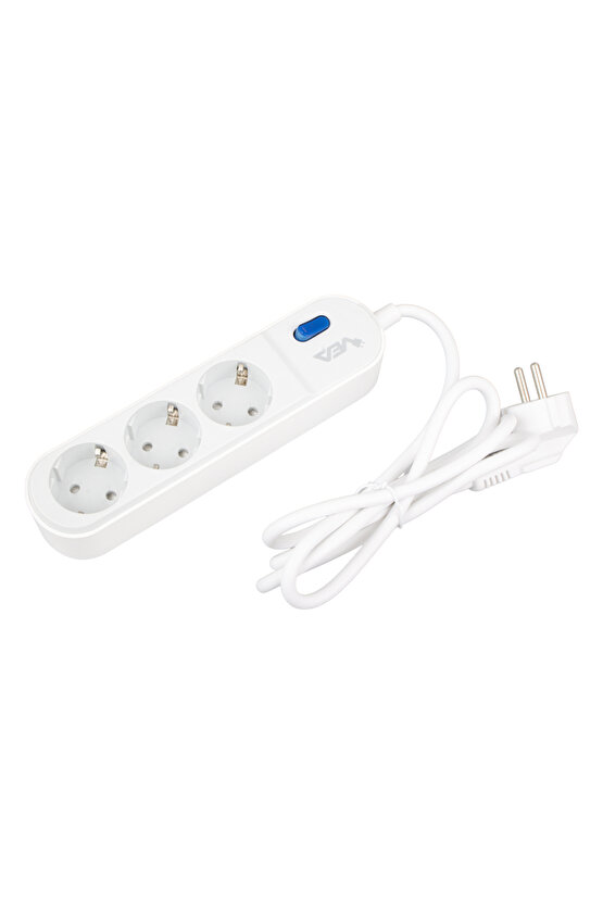 NZMSTR VE-VEGA103 A CLASS 3LÜ ANAHTARLI 1.5 METRE ShopZum AKIM KORUMALI GRUP PRİZ (MADE IN MALAYS