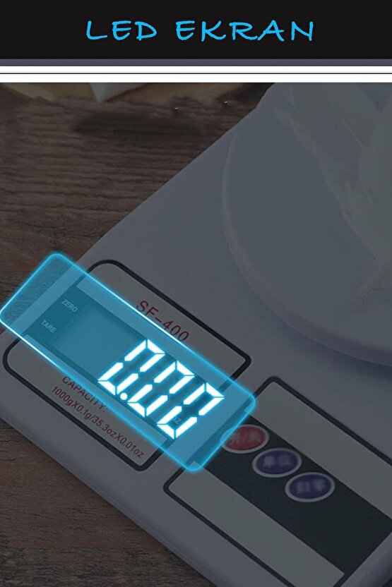 Küçük 1gr Dijital Hassas Tartı Elektrikli Ev Aletleri Mutfak Terazisi 10 Kg Hasas Terazi