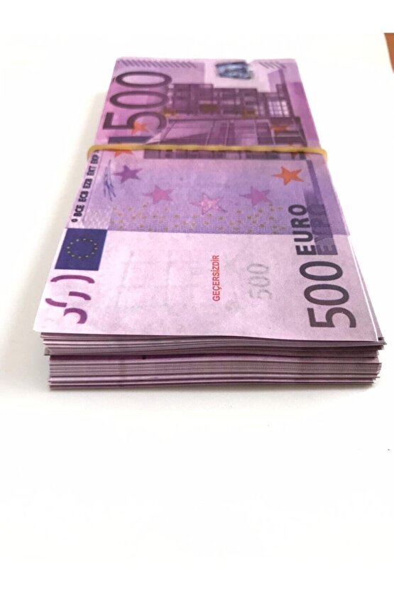 100 Adet 500 Euro Geçersiz Şaka Parası