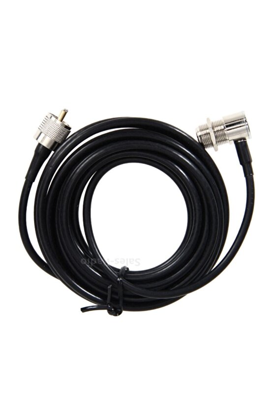 4.4 mt Rg-58 Cb Halk Bandı Amatör Telsiz Araç Anteni Montaj Kablosu Kablo Uhf Pipo Konnektör