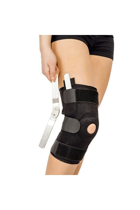 Menteşeli Dizlik Standart Silikon Patella Destekli (GERÇEK DEMİR DESTEKLİ)