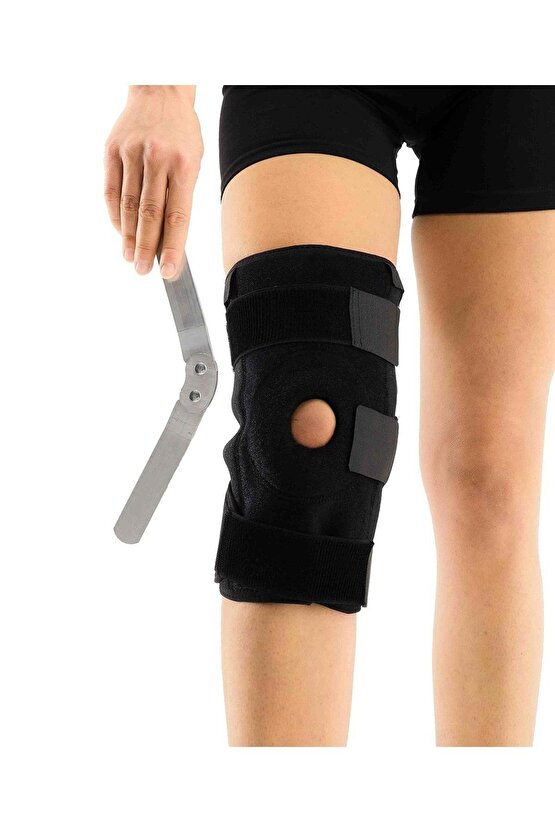 Menteşeli Dizlik Standart Silikon Patella Destekli (GERÇEK DEMİR DESTEKLİ)