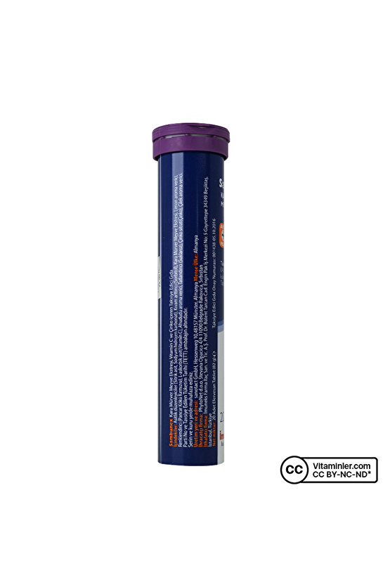 Sambunex Kara Mürver Vitamin C + Çinko 20 Efervesan Tablet