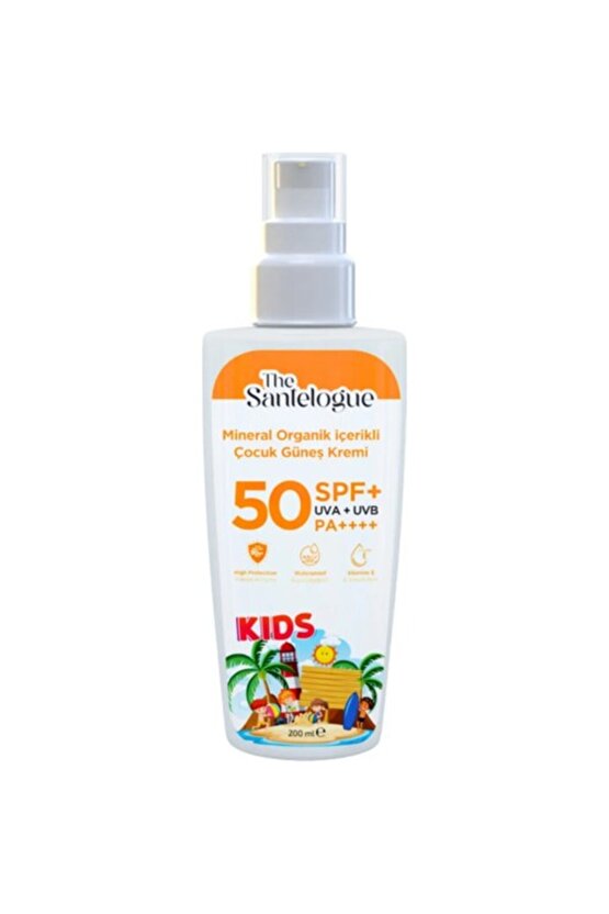 Organik Güneş Kremi Kids Spf50+ 200 Ml