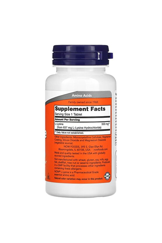 L-Lysine 500 mg 100 tablet