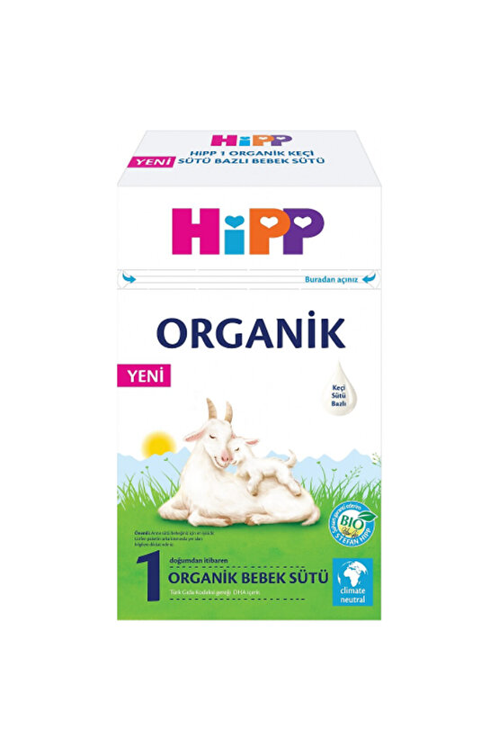 1 Organik Keçi Sütü Bazlı Bebek Sütü 400 gr