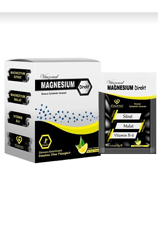 Magnezyum Direkt (SUSUZ IÇİLEBİLİR GRANÜL) 20 Saşe Toz
