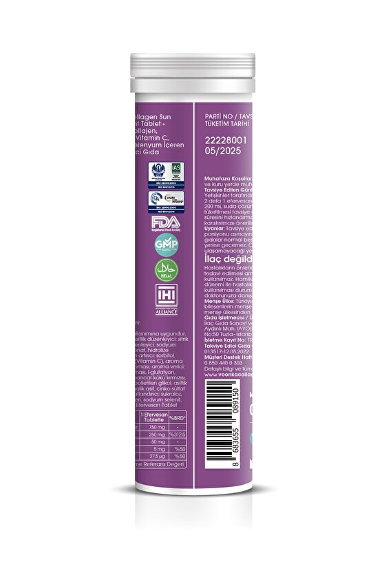 Collagen Sun Effervescent 15 Tablet