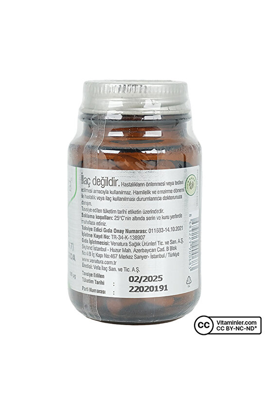Vitamin K2 (Menakuinon 7) 100mcg 60 Kapsül