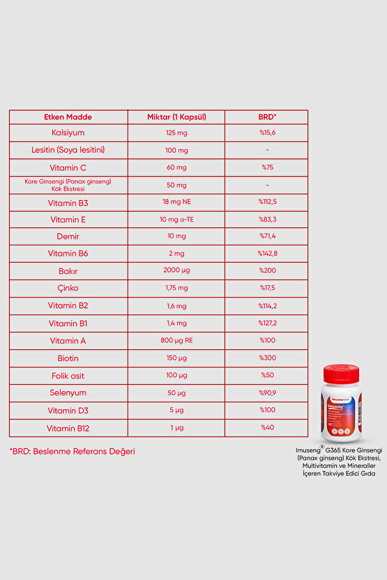 Imuseng G365 30 Kapsül