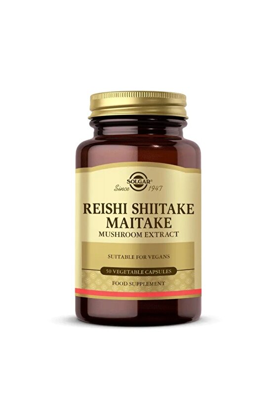 Reishi Shitake Maitake Mushrom 50 Kapsül