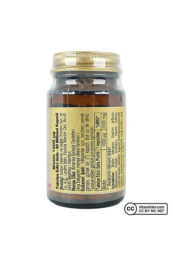 Biotin 1000 Mcg 50 Kapsül
