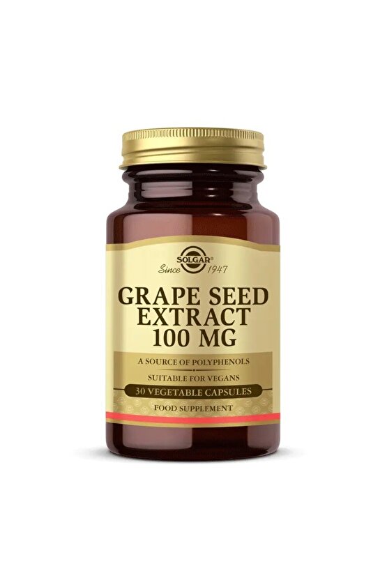 Grape Seed Extract 100 mg 30 Kapsül