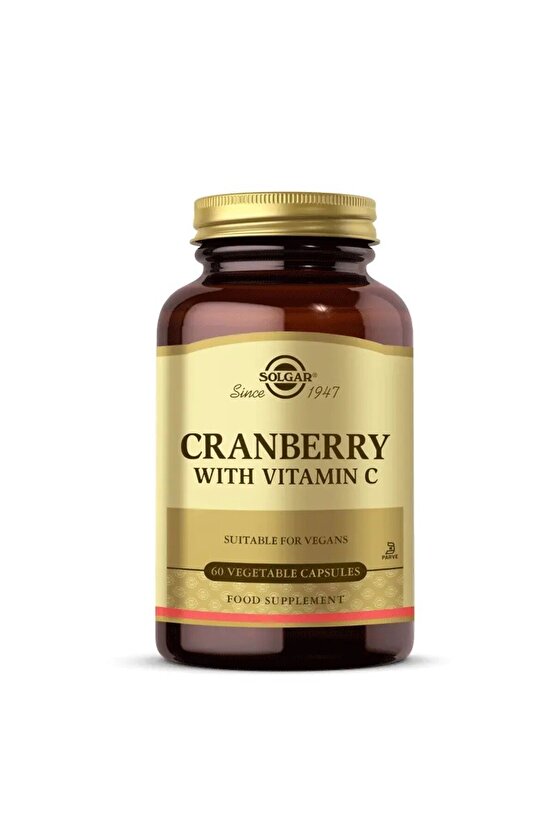 Cranberry With Vitamin C 60 Vegi Kapsül