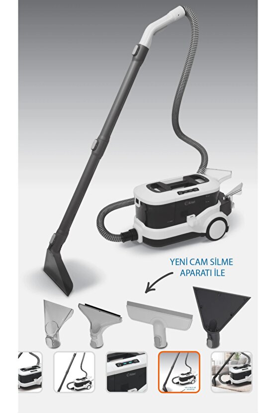 KCC-4325 koltuk ve halı yıkama Makinesi (YENİ MODEL) cam silme aparatlı
