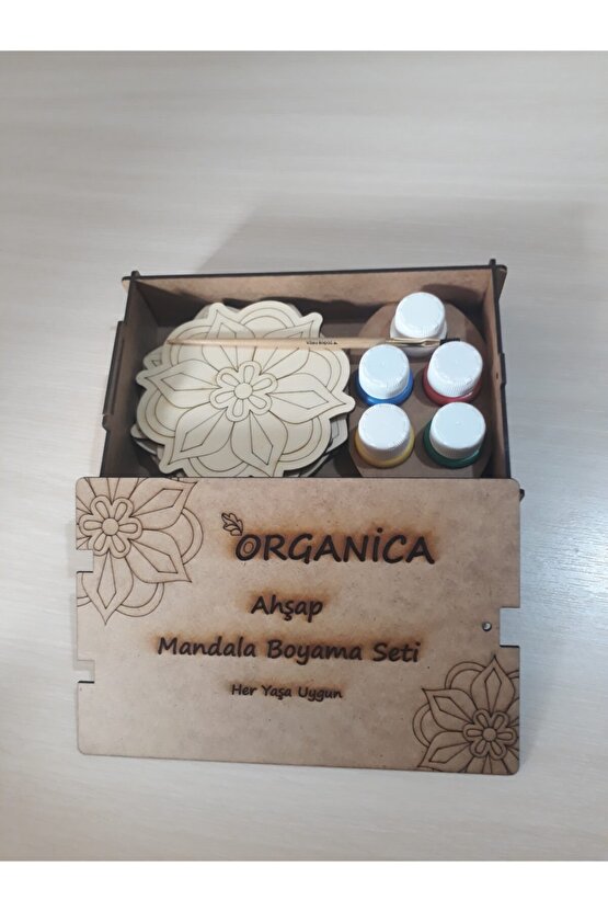 Mandala Ahşap Boyama Seti