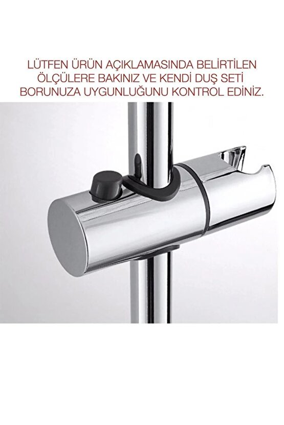 Sürgülü Duş Mafsalı Ayarlanabilir 22mm Banyo Duş Aparatı