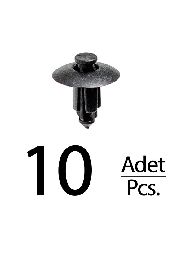 Honda Accord CR-V Civic Odyssey için Çamurluk Tamponu İtmeli Klips - 10 Adet