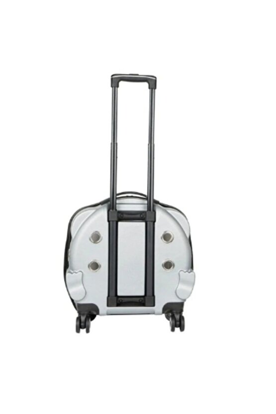 VG Şeffaf Tekerlekli ve Çekçekli Kedi Köpek Taşıma Valizi Büyük Model