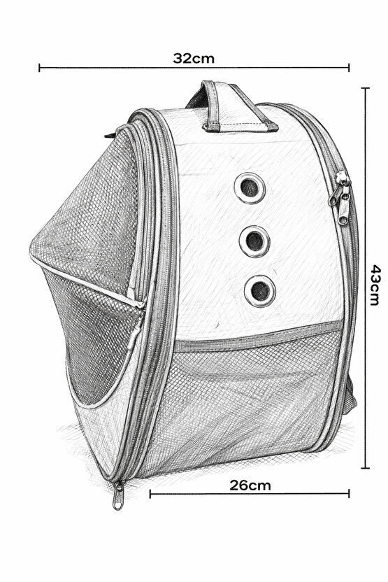 VG Premium Fileli kedi ve köpek taşıma çantası