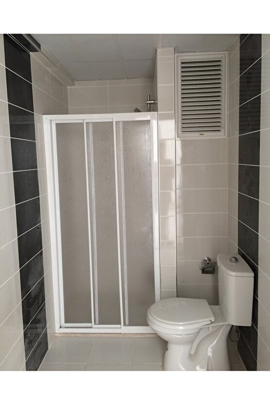 Beyaz Profilli Bella Seri 1Sabit 2 Sürgülü Duşakabin