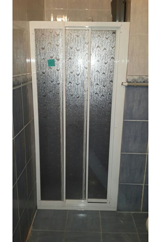 Beyaz Profilli Bella Seri 1Sabit 2 Sürgülü Duşakabin