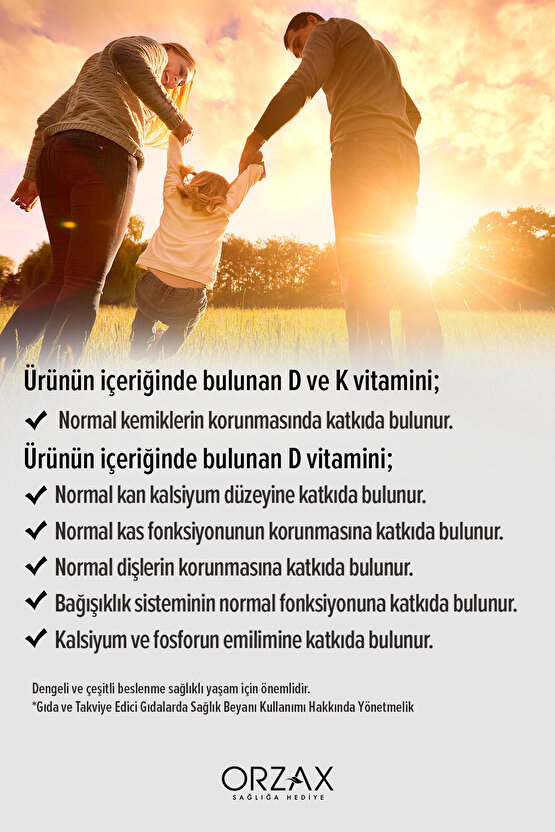 Orzax D3K2 20ml Damla