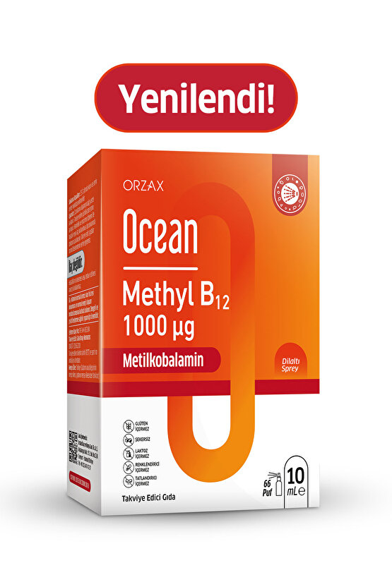 Methyl B12 Dilaltı Sprey 10 ml