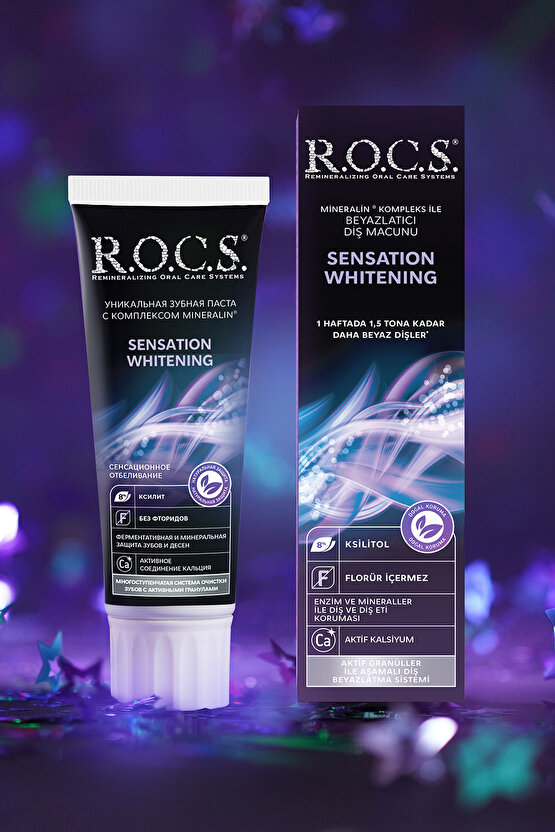 Rocs Sensation Whitening Beyazlatıcı Parlatıcı Diş Macunu 60 Ml