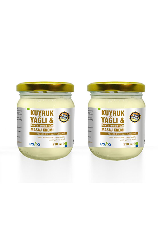 Kuyruk Yağlı & Bamya Tohumu Yağlı Krem 210 ml x 2 Kutu