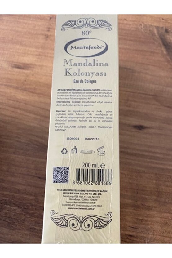 Mandalina kolonyası mecitefendi 200 ml