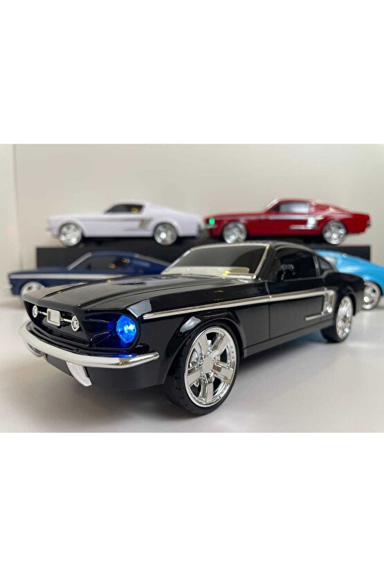 Taşınabilir Araba Şekilli Nostaljik Fm Radyo Handfree Fonksiyonu Kablosuz Blueooth