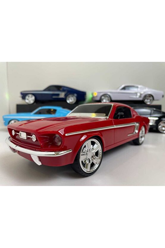 Taşınabilir Araba Şekilli Nostaljik Fm Radyo Handfree Fonksiyonu Kablosuz Blueooth