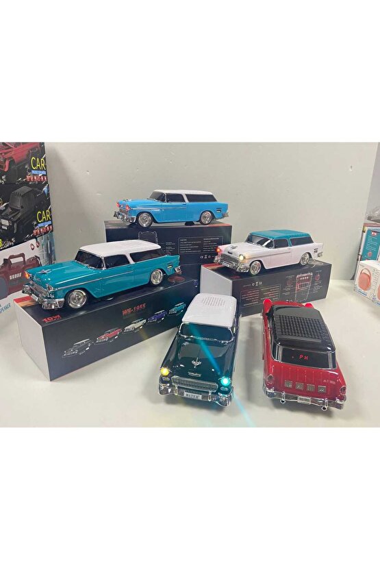 Taşınabilir araba şekilli nostaljik FM radyo Handfree fonksiyonu kablosuz