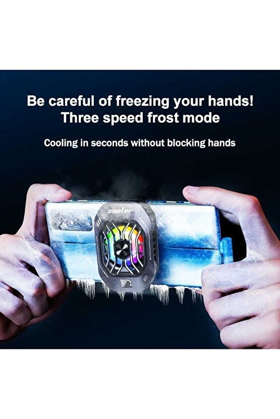 cep telefonu serin ısı emici 3 hız sıcaklık kontrolü dijital ekran  Soğutucu Fan Kablolu