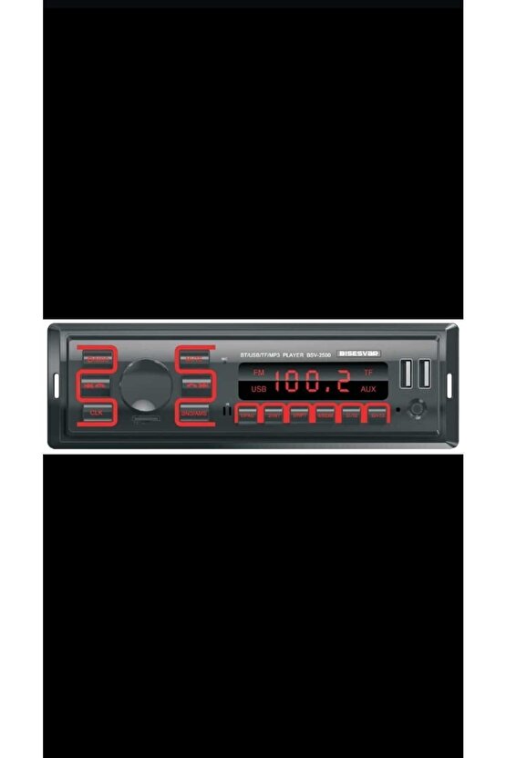 Çift Usb Li Blututlu Aux Girişli Hafıza Kart Okuyuculu Blututlu Kumandalı Oto Teyip 6603,