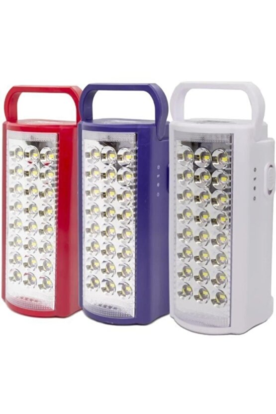 24 Ledli Büyük Ledli 80 Saat Akü Ile Yanan Led Işıldak Süper Güç