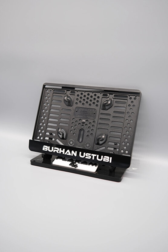 KİŞİYE ÖZEL İSİMLİ SİYAH PLEKSİ MOTOR PLAKALIĞI