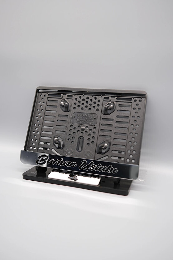 EL YAZI FONTLU KİŞİYE ÖZEL İSİMLİ GÜMÜŞ PLEKSİ MOTOR PLAKALIĞI