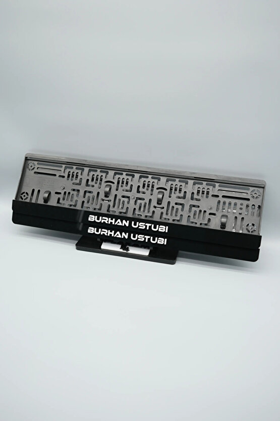 KİŞİYE ÖZEL İSİMLİ SİYAH PLEKSİ ARABA PLAKALIĞI