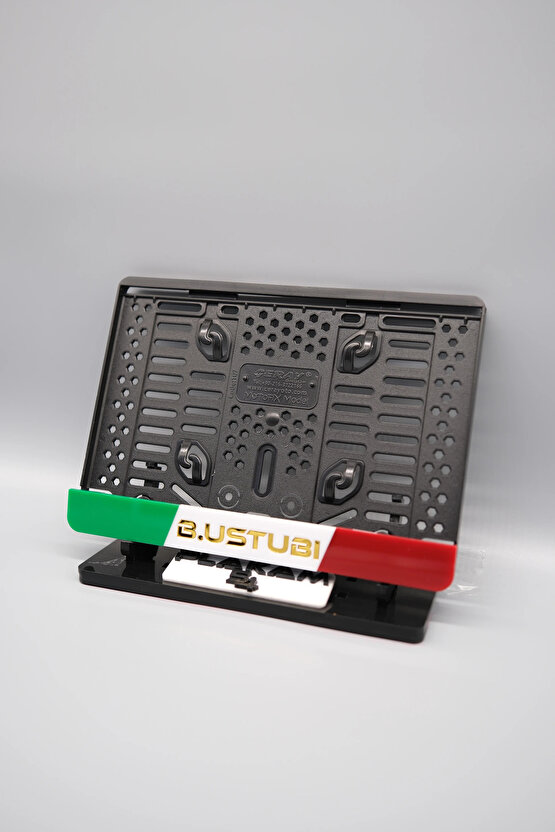 İTALYA TEMALI KİŞİYE ÖZEL GOLD İSİMLİ PLEKSİ MOTOR PLAKALIĞI