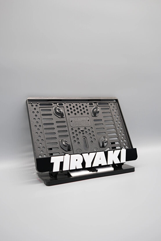 TİRYAKİ 3D KABARTMALI PLEKSİ MOTOR PLAKALIĞI