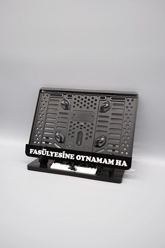 FASÜLYESİNE OYNAMAM HA 3D KABARTMALI PLEKSİ MOTOR PLAKALIĞI