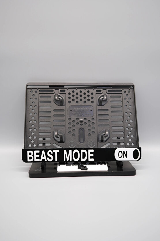 BEAST MOD ON 3D KABARTMALI PLEKSİ MOTOR PLAKALIĞI