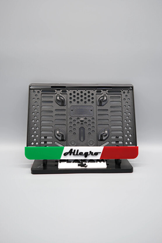 İTLYA ALLEGRO 3D KABARTMALI PLEKSİ MOTOR PLAKALIĞI