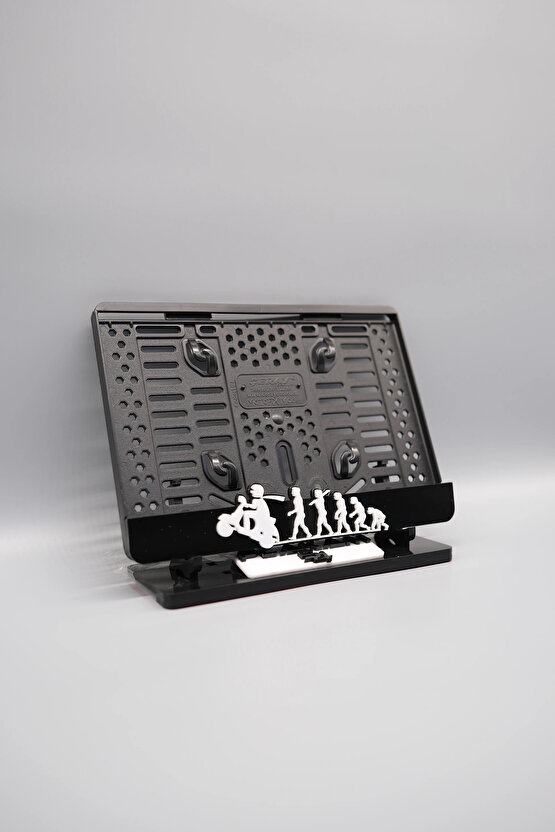 EVRİM SCOOTER 3D KABARTMALI PLEKSİ MOTOR PLAKALIĞI