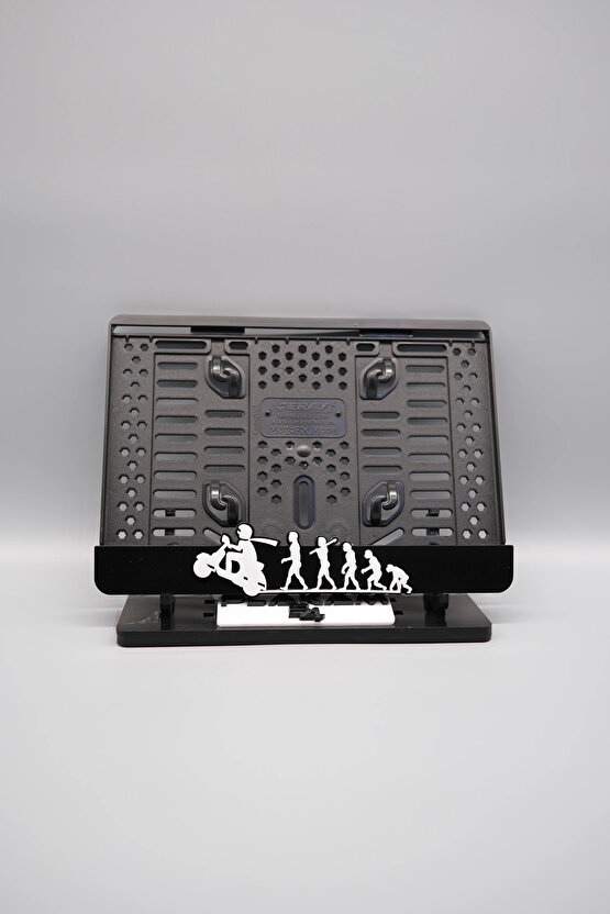 EVRİM SCOOTER 3D KABARTMALI PLEKSİ MOTOR PLAKALIĞI