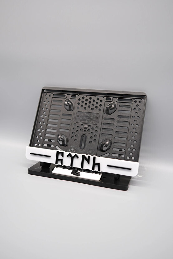 GÖKTÜRKÇE TÜRK YAZILI 3D KABARTMALI PLEKSİ MOTOR PLAKALIĞI