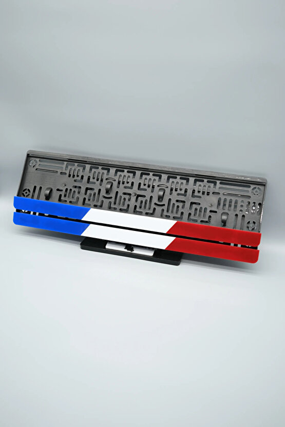 FRANSA RENKLERİ 3D KABARTMALI PLEKSİ ARABA PLAKALIĞI